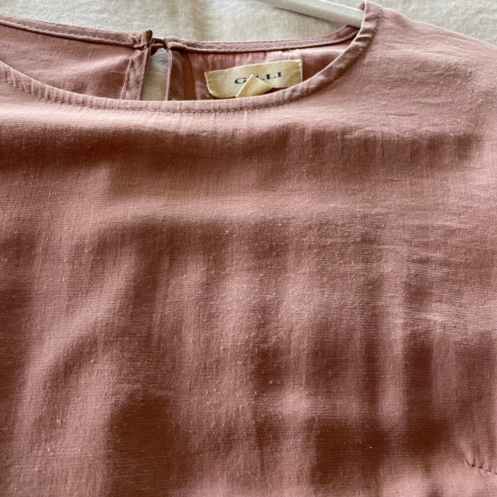 Pink Ruffle Sleeve Top - Picture 3 of 3